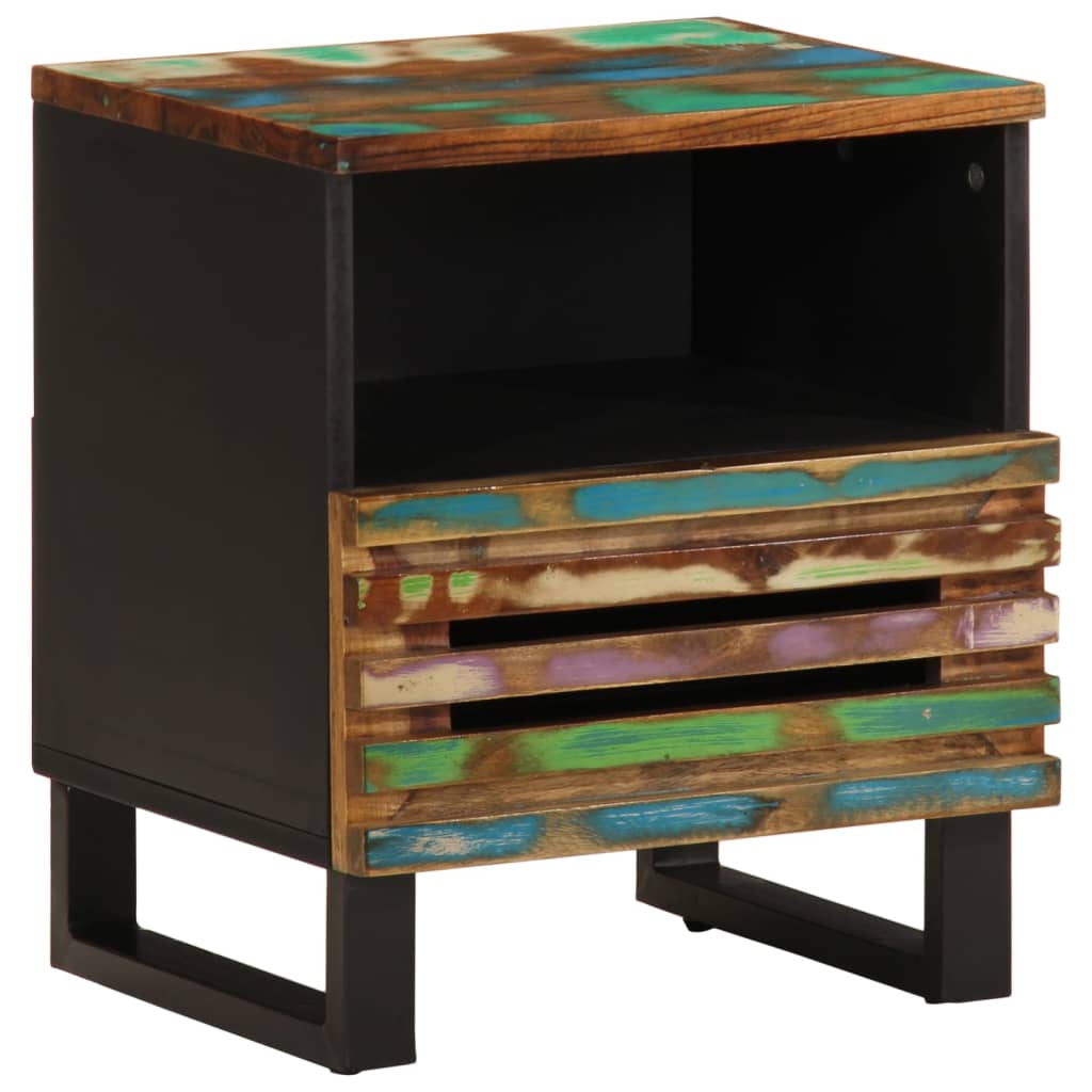 Table de chevet 40x34x46 cm bois massif de récupération - XIOS