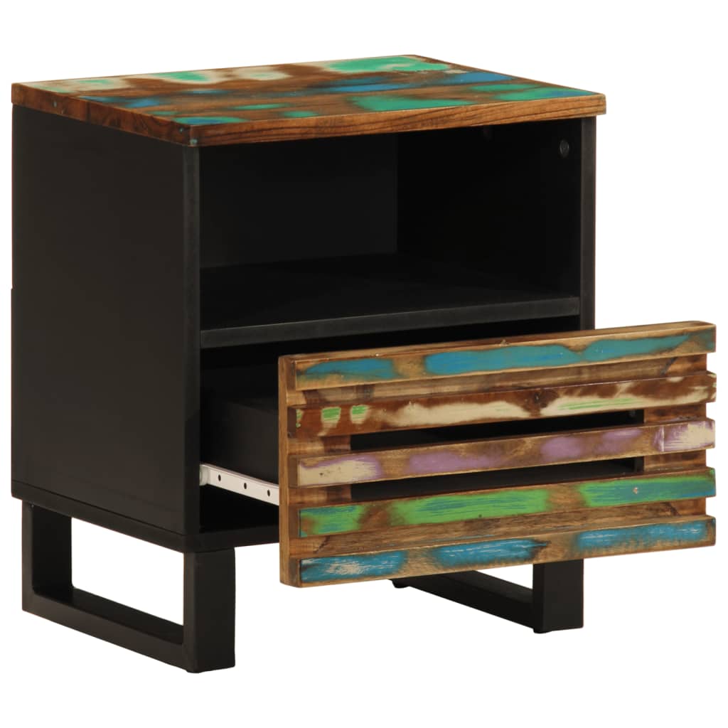 Table de chevet 40x34x46 cm bois massif de récupération - XIOS