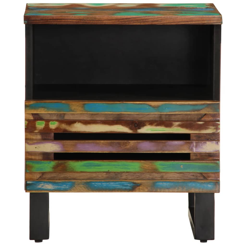 Table de chevet 40x34x46 cm bois massif de récupération - XIOS