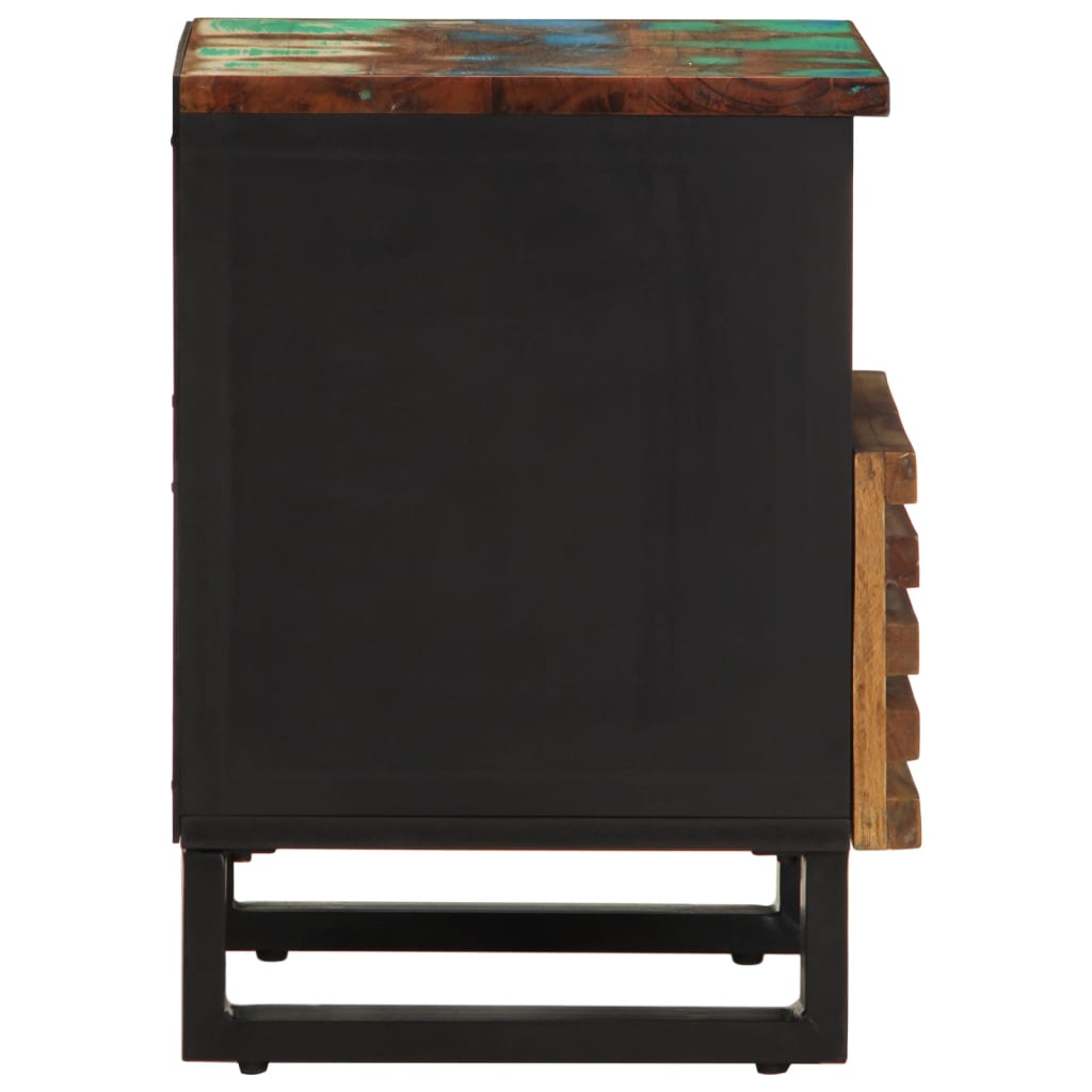 Table de chevet 40x34x46 cm bois massif de récupération - XIOS