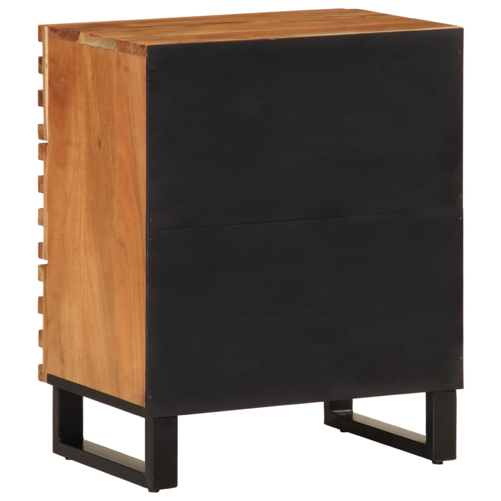 Table de chevet 50x34x62 cm bois d'acacia solide - XIOS