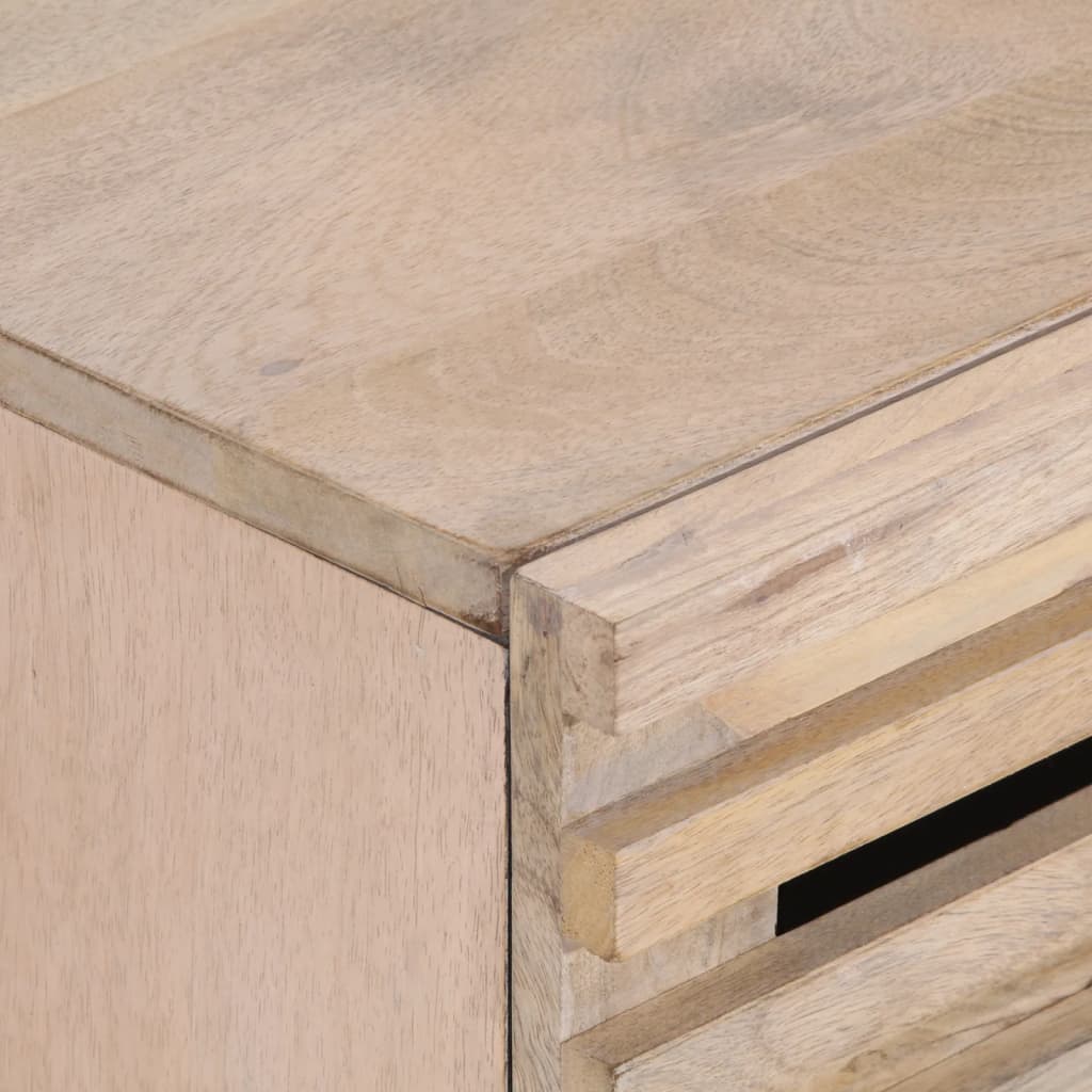 Table de chevet 50x34x62 cm bois de manguier solide - XIOS