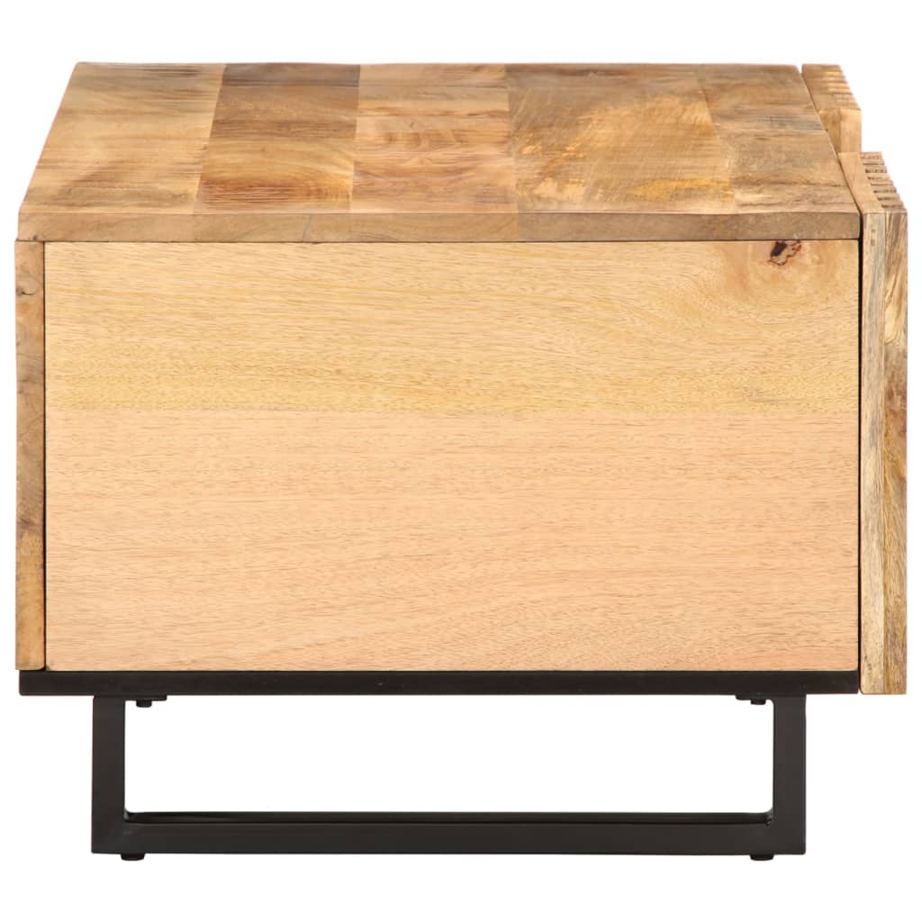 Table basse 100x55x40 cm bois de manguier massif brut - XIOS