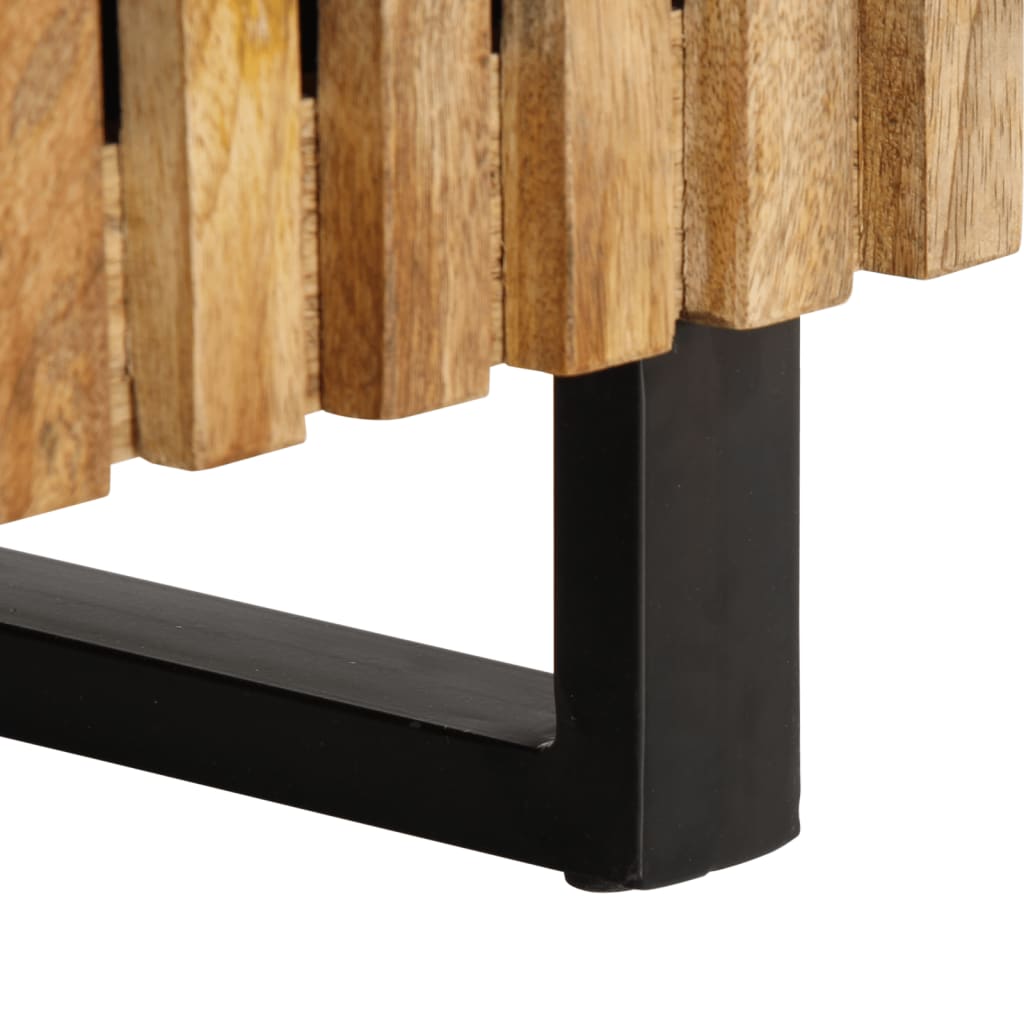 Table basse 100x55x40 cm bois de manguier massif brut - XIOS