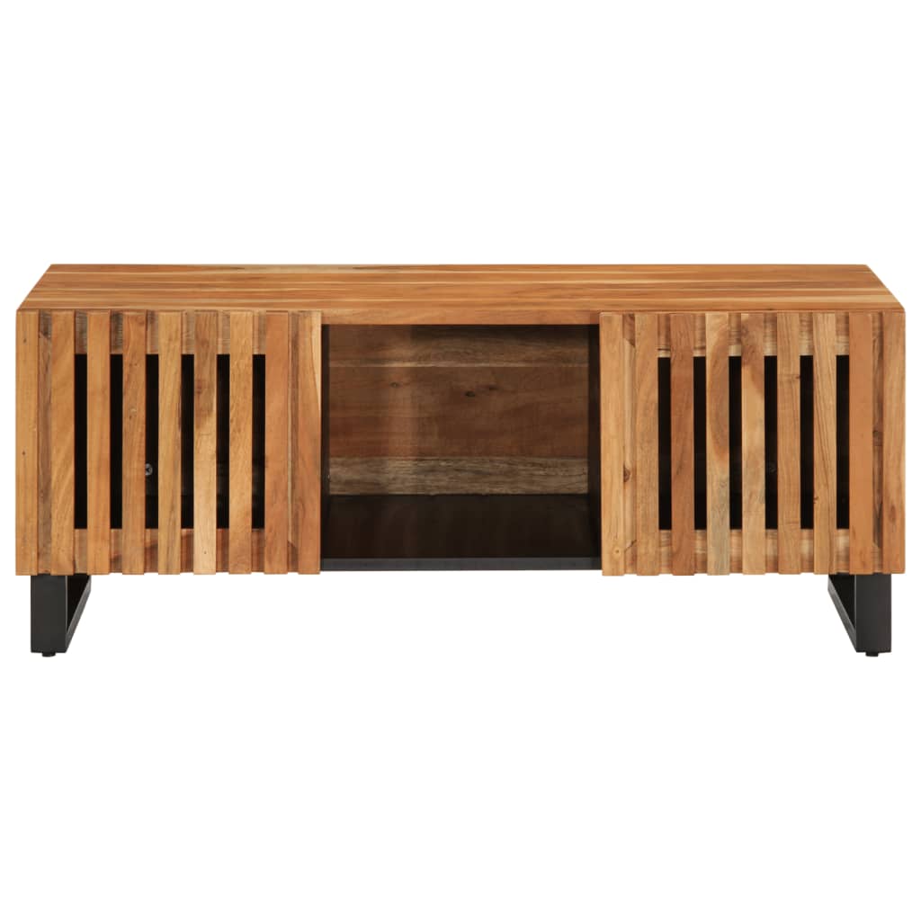 Table basse 100x55x40 cm bois massif d'acacia XIOS