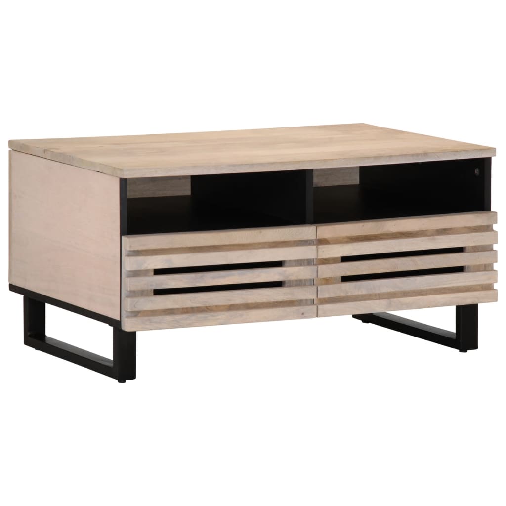 Table basse 80x55x40 cm bois de manguier massif - XIOS