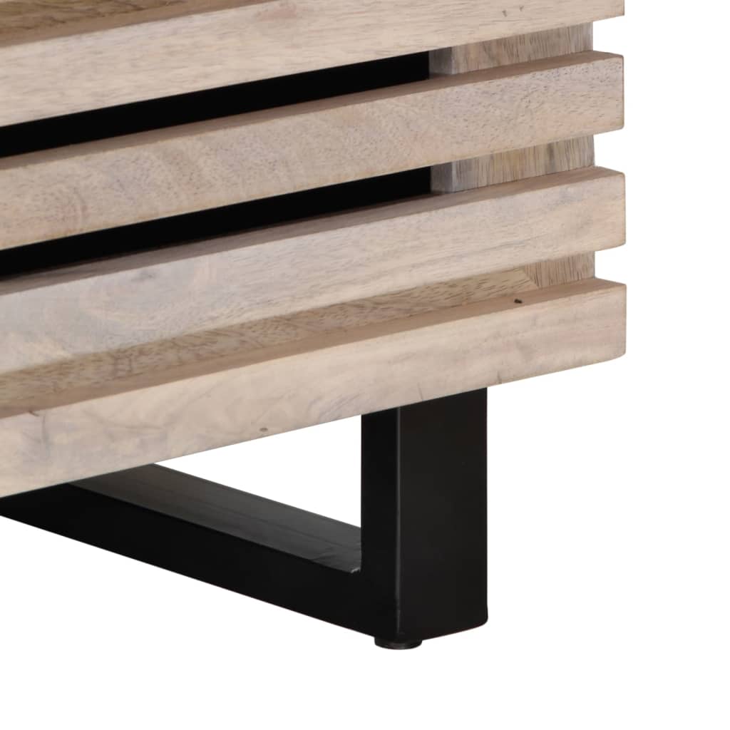 Table basse 80x55x40 cm bois de manguier massif - XIOS