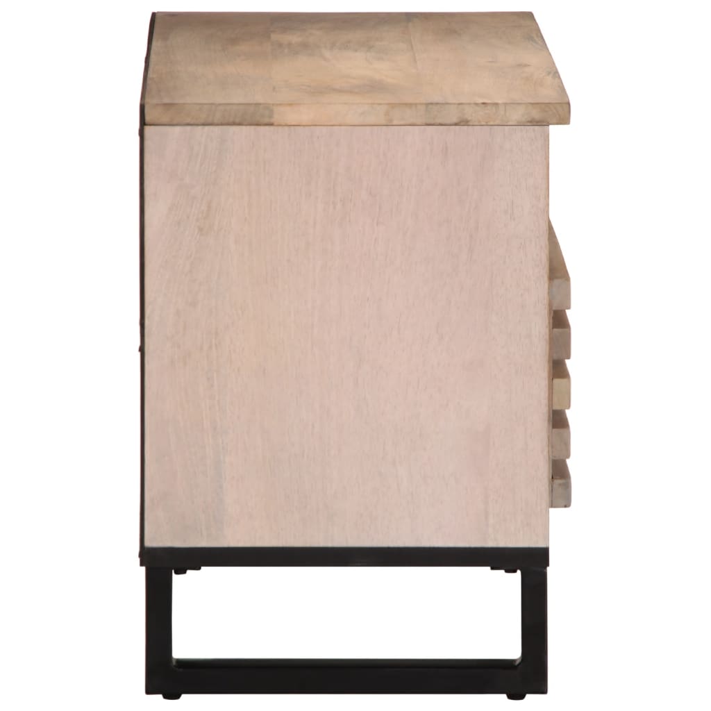 Meuble TV 80x34x46 cm bois massif de manguier - XIOS
