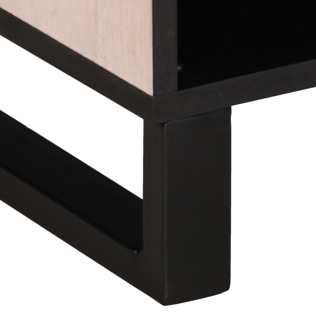 Meuble TV 80x34x46 cm bois massif de manguier - XIOS