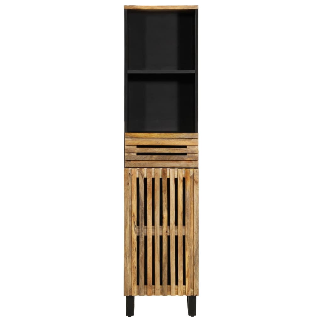 Buffet 38x34x160 cm bois de manguier massif brut - XIOS