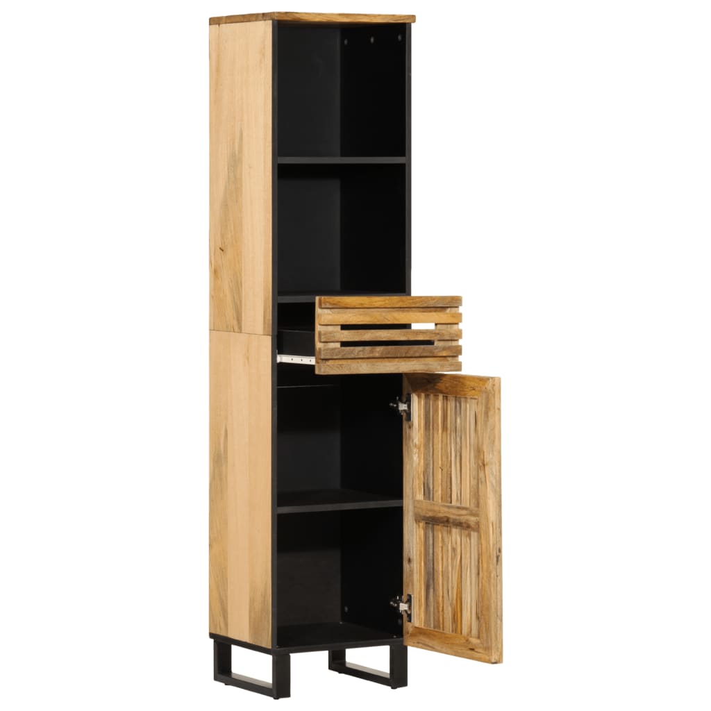 Buffet 38x34x160 cm bois de manguier massif brut - XIOS