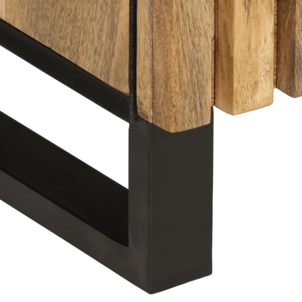 Buffet 38x34x160 cm bois de manguier massif brut - XIOS