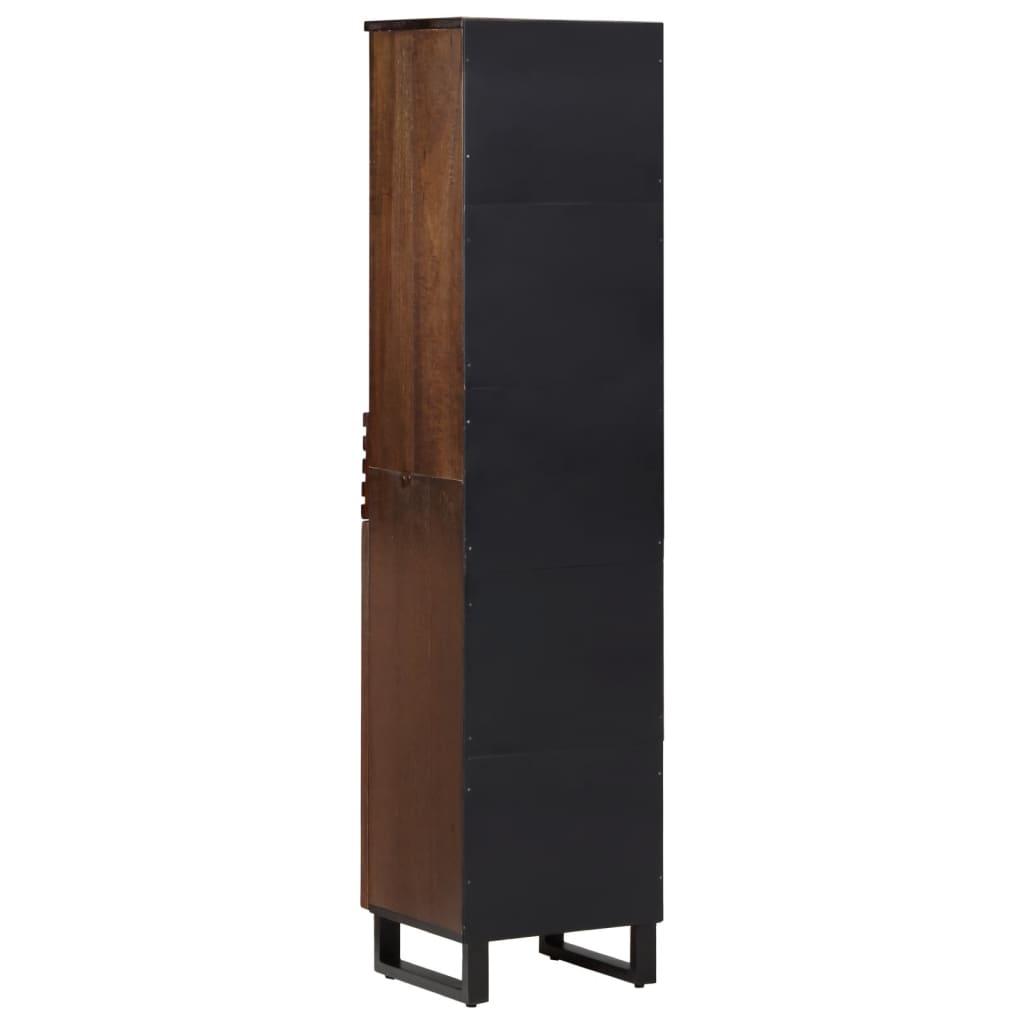 Buffet marron 38x34x160 cm bois massif de manguier - XIOS