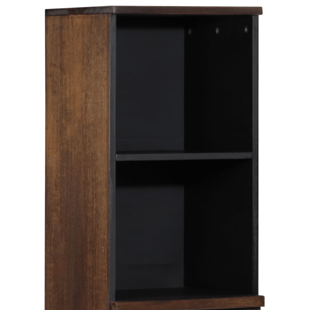 Buffet marron 38x34x160 cm bois massif de manguier - XIOS