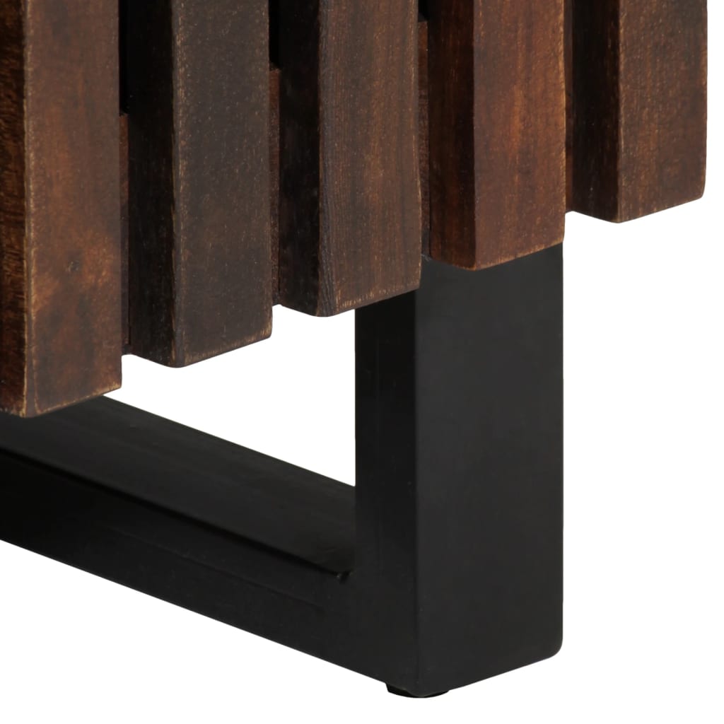 Buffet marron 38x34x160 cm bois massif de manguier - XIOS