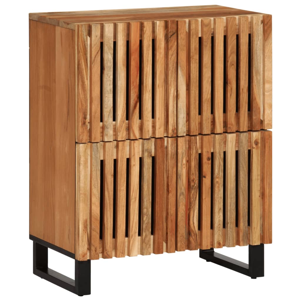 Buffet 60x34x75 cm bois d'acacia massif - XIOS