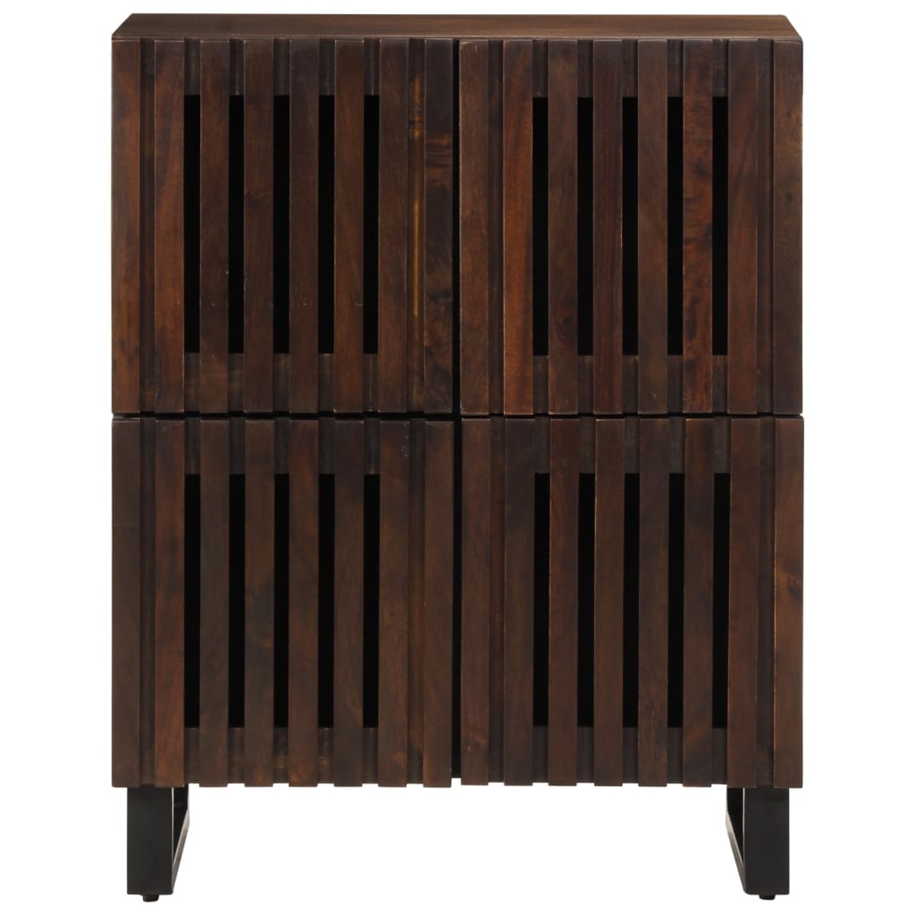Buffet marron 60x34x75 cm bois massif de manguier - XIOS