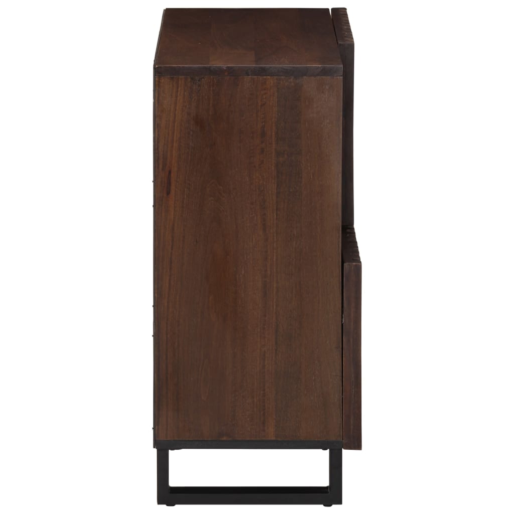 Buffet marron 80x34x75 cm bois massif de manguier