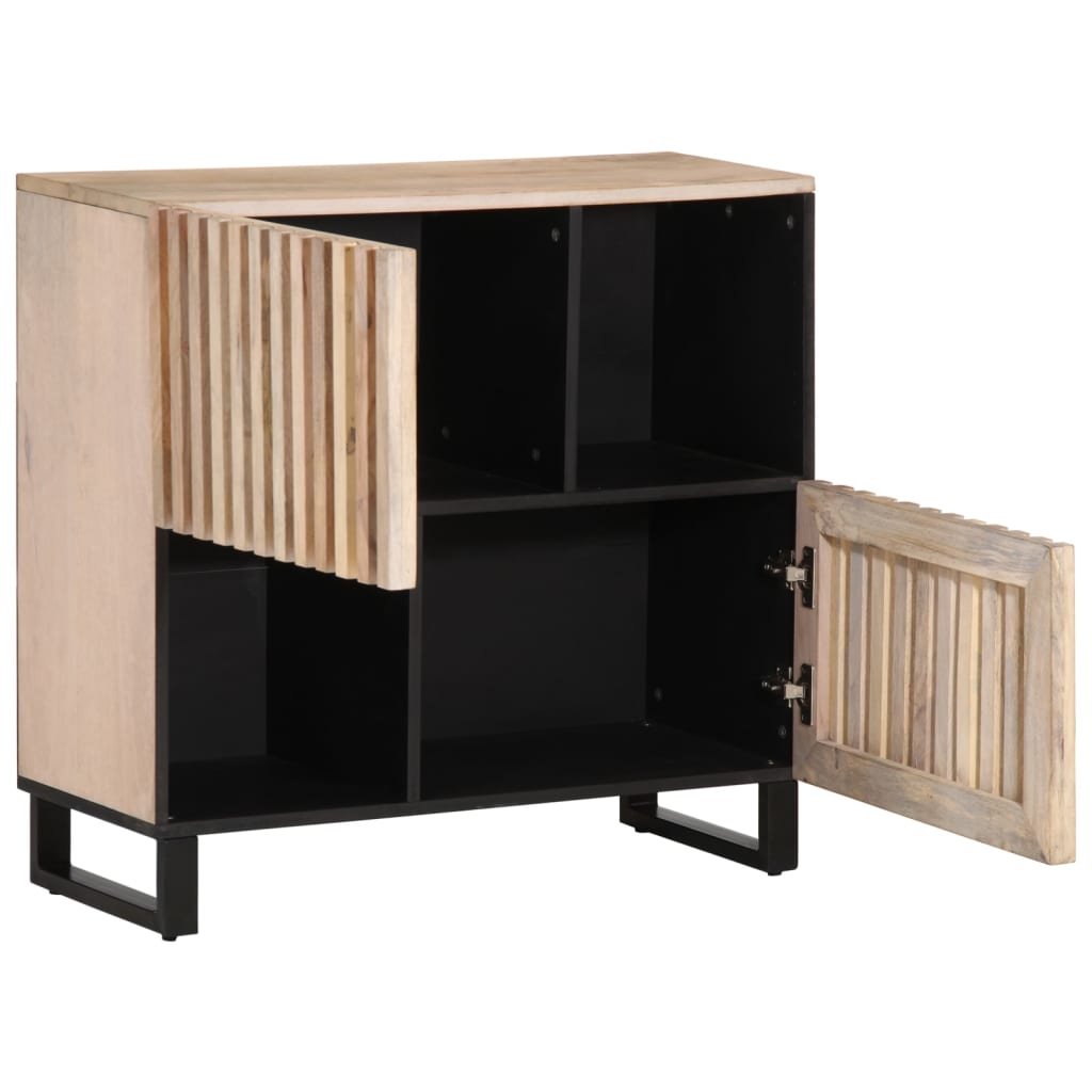 Buffet 80x34x75 cm Bois massif de manguier