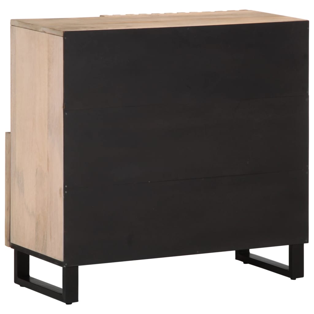 Buffet 80x34x75 cm Bois massif de manguier