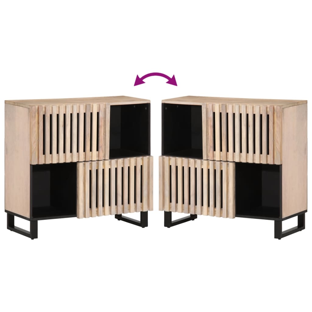 Buffet 80x34x75 cm Bois massif de manguier