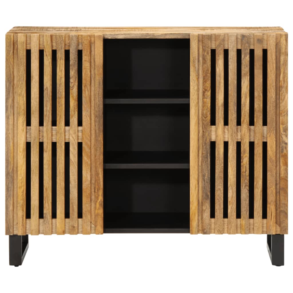 Buffet 90x34x75 cm bois de manguier massif brut - XIOS