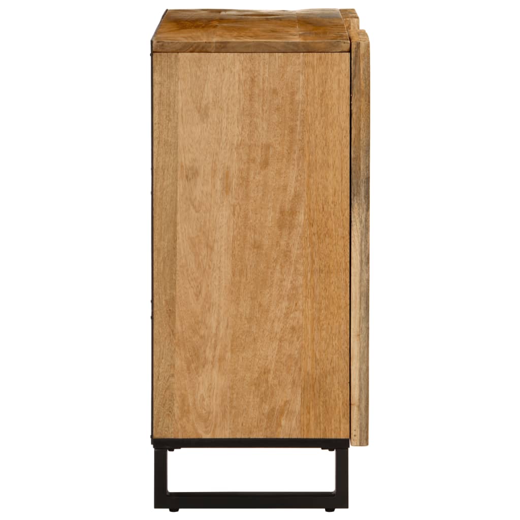 Buffet 90x34x75 cm bois de manguier massif brut - XIOS
