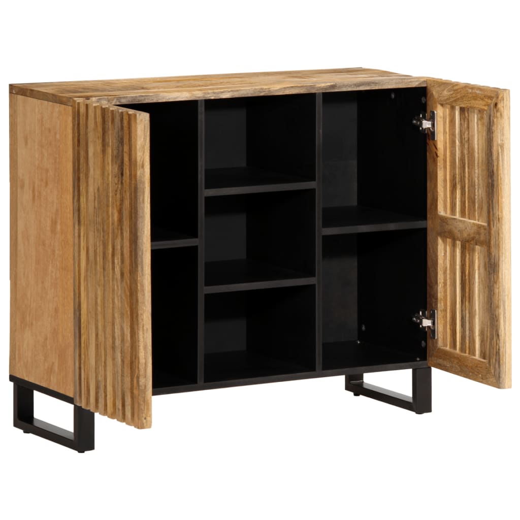 Buffet 90x34x75 cm bois de manguier massif brut - XIOS