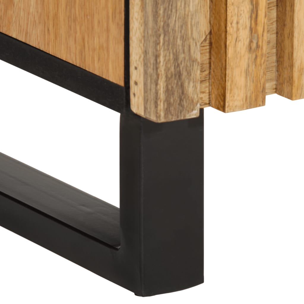 Buffet 90x34x75 cm bois de manguier massif brut - XIOS