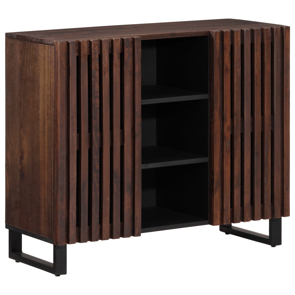 Buffet marron 90x34x75 cm bois massif de manguier - XIOS