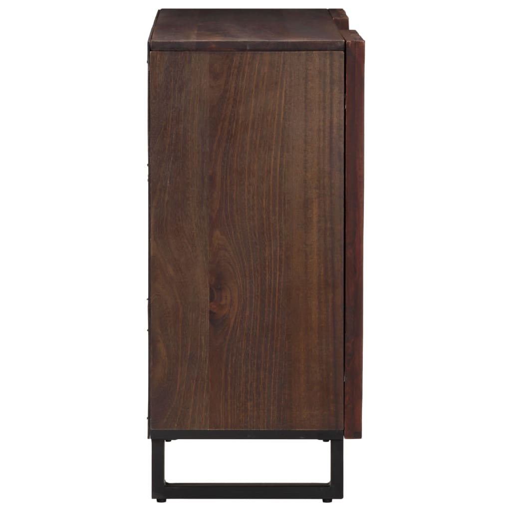 Buffet marron 90x34x75 cm bois massif de manguier - XIOS