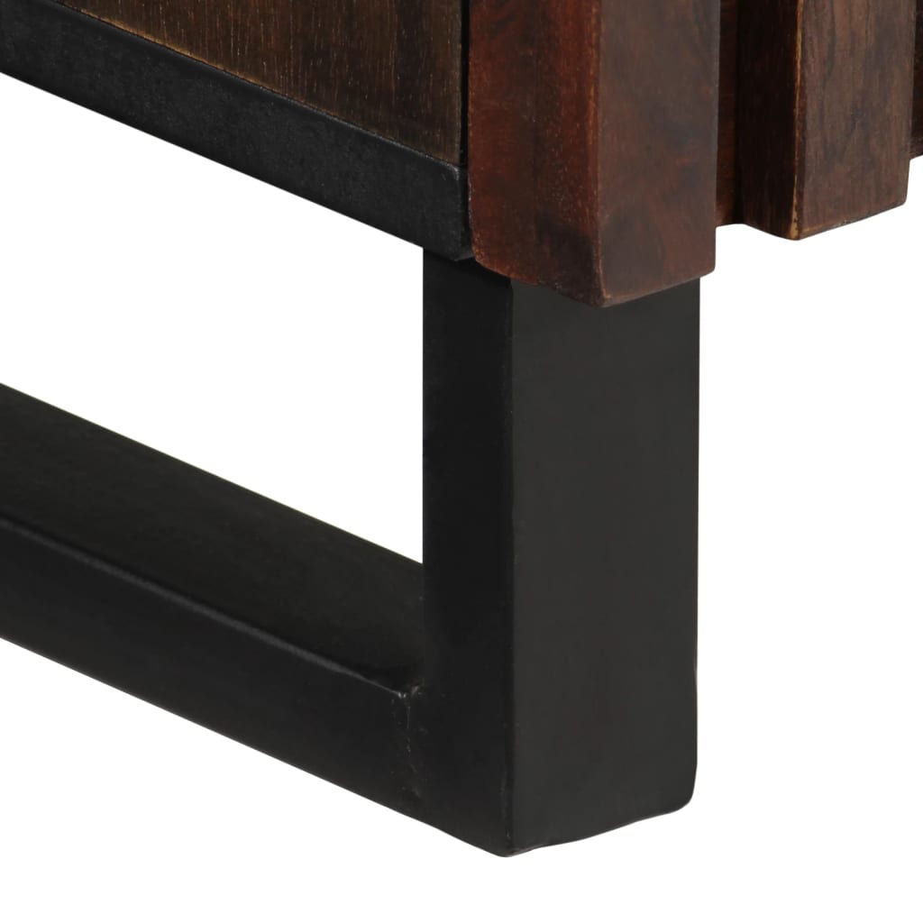 Buffet marron 90x34x75 cm bois massif de manguier - XIOS