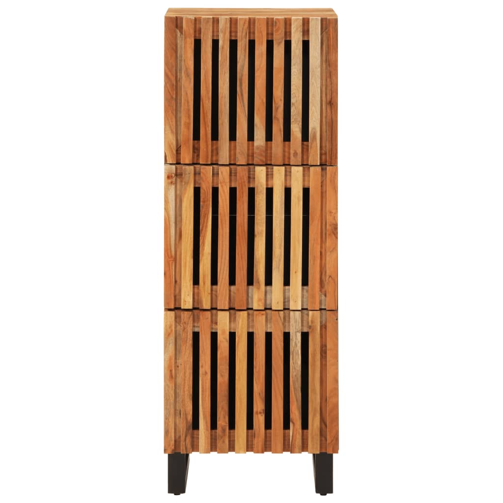 Buffet haut 40x34x110 cm bois massif d'acacia - XIOS