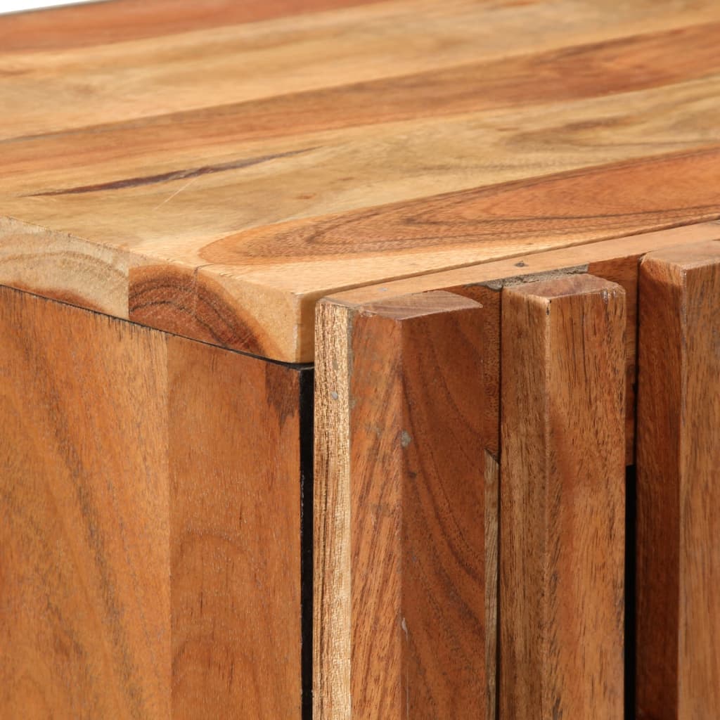 Buffet haut 40x34x110 cm bois massif d'acacia - XIOS