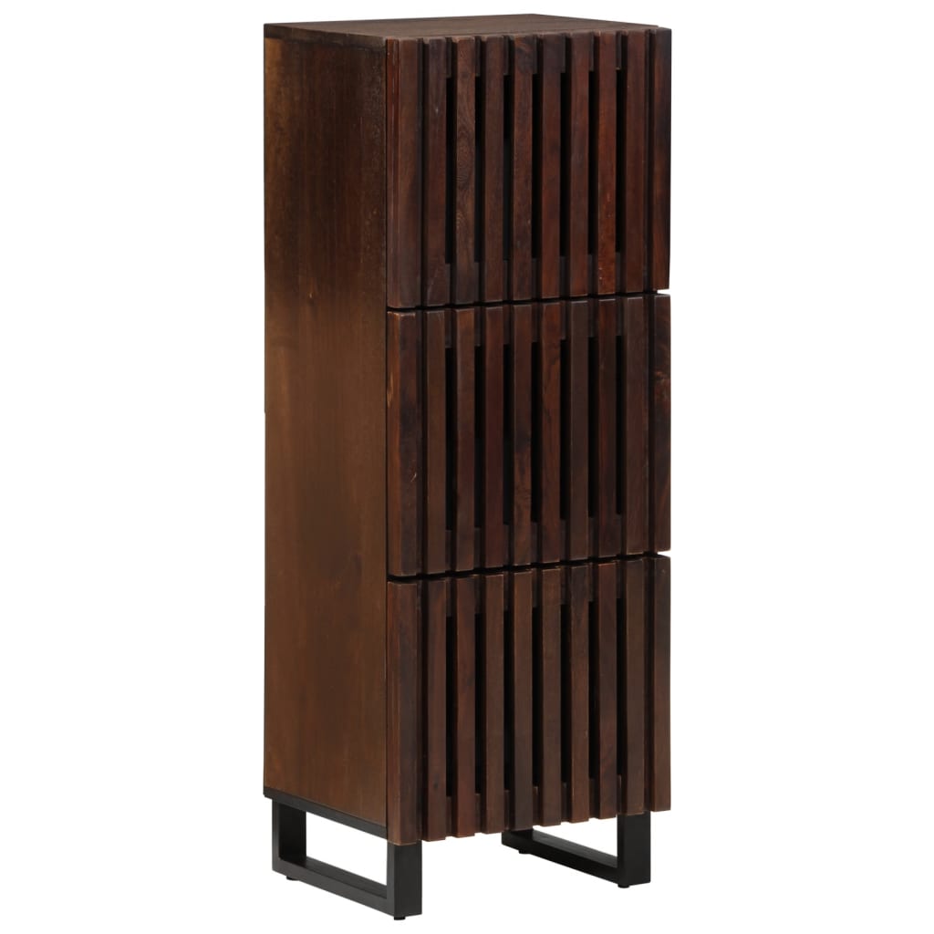 Buffet marron 40x34x110 cm bois massif de manguier - XIOS