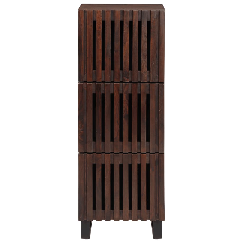 Buffet marron 40x34x110 cm bois massif de manguier - XIOS