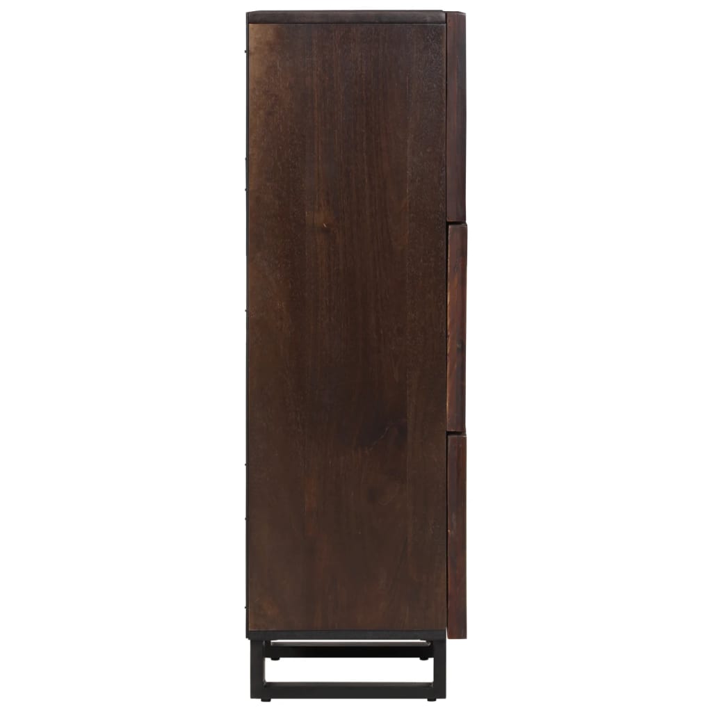 Buffet marron 40x34x110 cm bois massif de manguier - XIOS