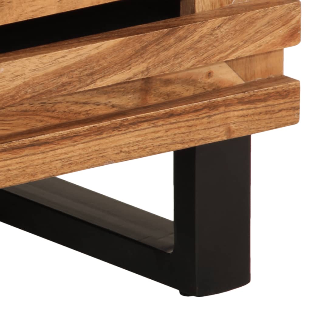 Buffet haut 60x34x100 cm bois massif d'acacia - XIOS