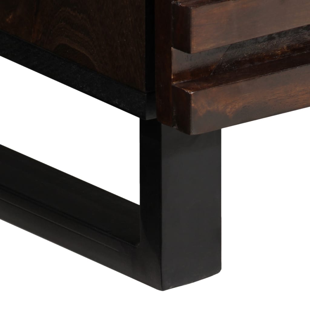 Buffet marron 60x34x100 cm bois de manguier massif - XIOS