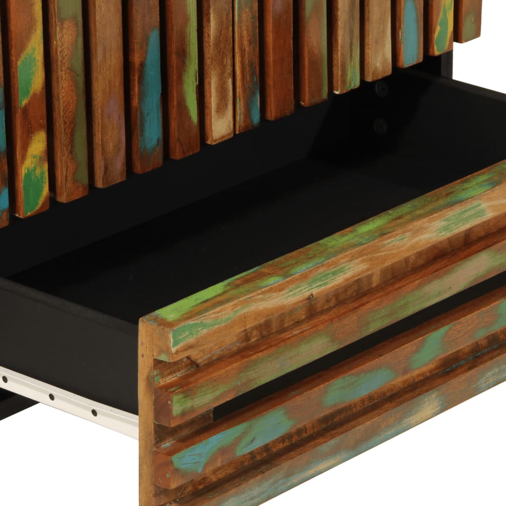 Buffet haut 60x34x100 cm bois massif d'acacia - XIOS