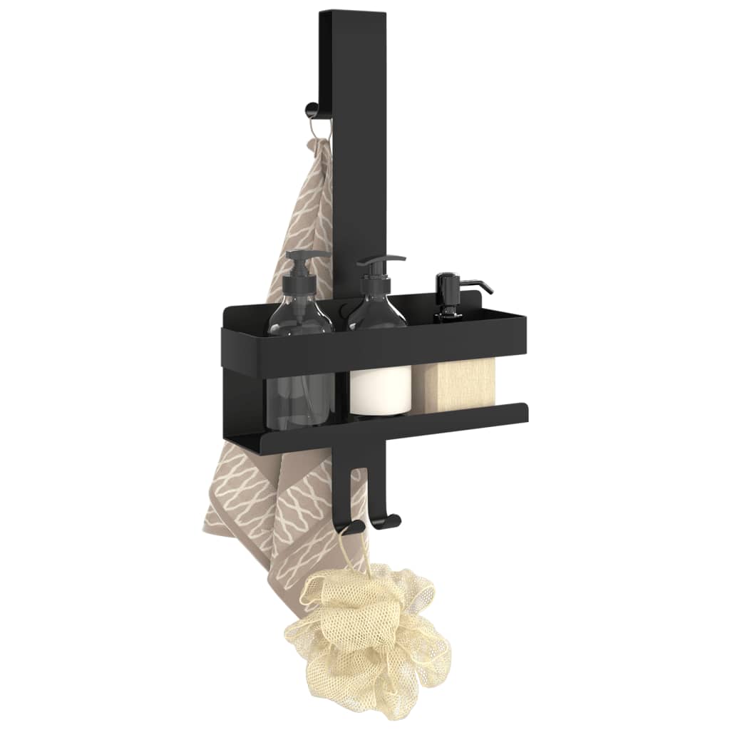 Support de douche suspendu noir mat acier inoxydable 304 brossé - XIOS
