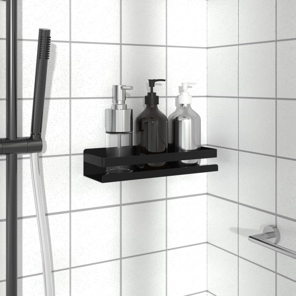 Étagère de douche noir mat acier inoxydable 304 brossé - XIOS