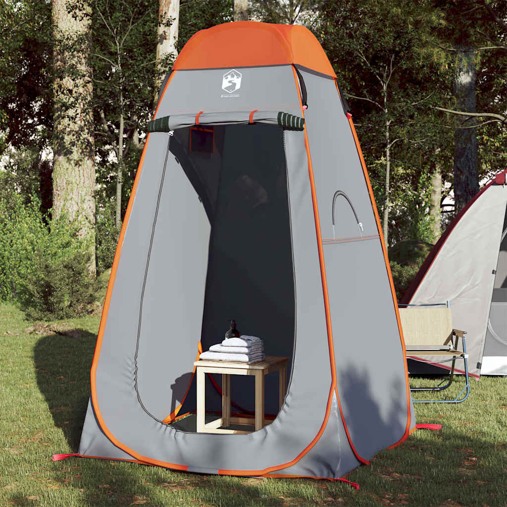 Tente d'intimité gris et orange escamotable imperméable Tentes vidaXL