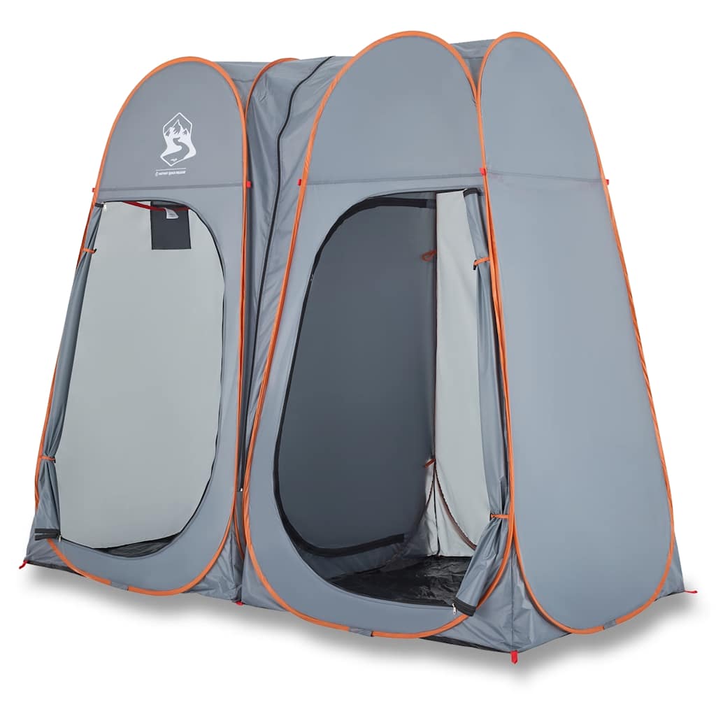 Tente d'intimité gris et orange escamotable imperméable Tentes vidaXL