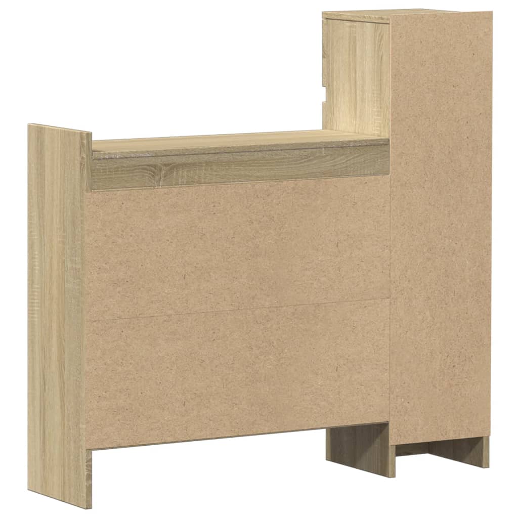 Armoire à chaussures chêne sonoma bois d'ingénierie - XIOS
