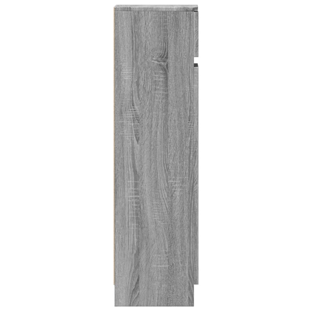 Armoire à chaussures sonoma gris bois d'ingénierie - XIOS