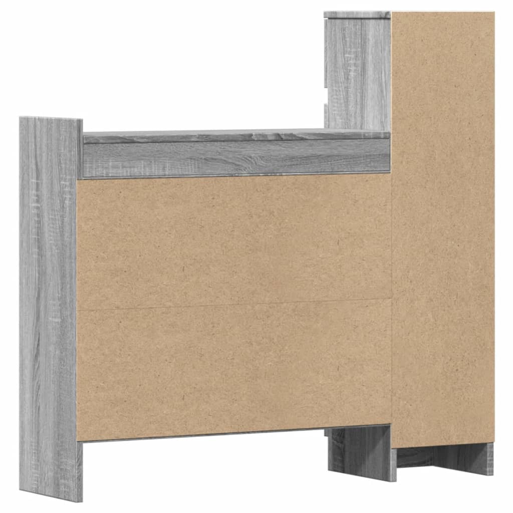 Armoire à chaussures sonoma gris bois d'ingénierie - XIOS