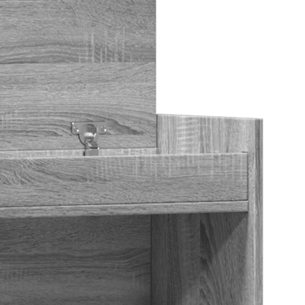 Armoire à chaussures sonoma gris bois d'ingénierie - XIOS