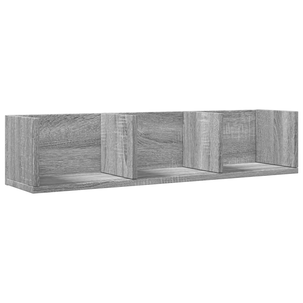 Armoire murale sonoma gris 75x18x16,5 cm bois d'ingénierie - XIOS