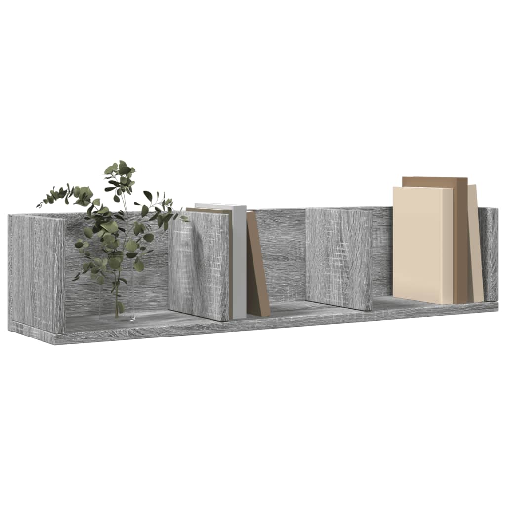 Armoire murale sonoma gris 75x18x16,5 cm bois d'ingénierie - XIOS
